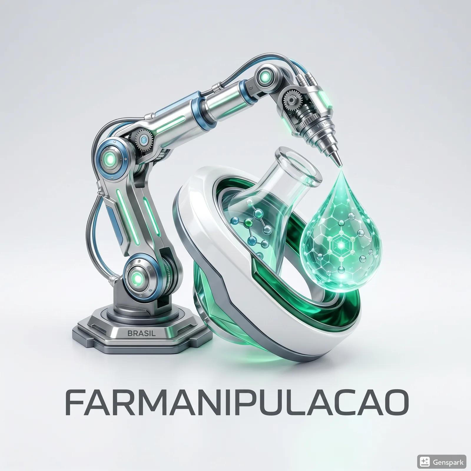 Cápsula sendo manipulada em ambiente controlado de farmácia magistral